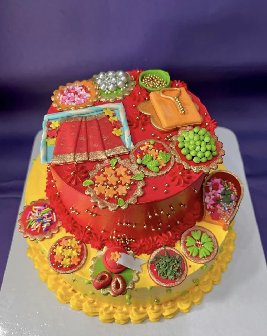 Haldi Cake 1
